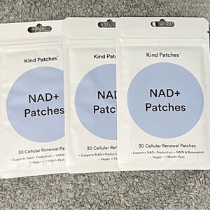 NAD+ Patches - White and Blue- 3 new packs